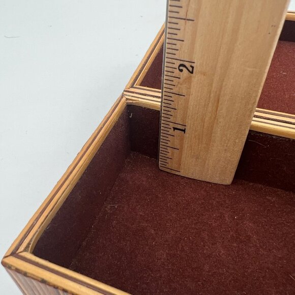 Handmade Bamboo Box Small trinket holder jewelry - Picture 6 of 10